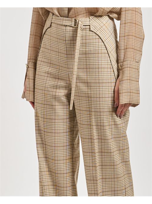 Pantaloni donna Patrizia Pepe con motivo check PATRIZIA PEPE | 8P0741-A621BFG11